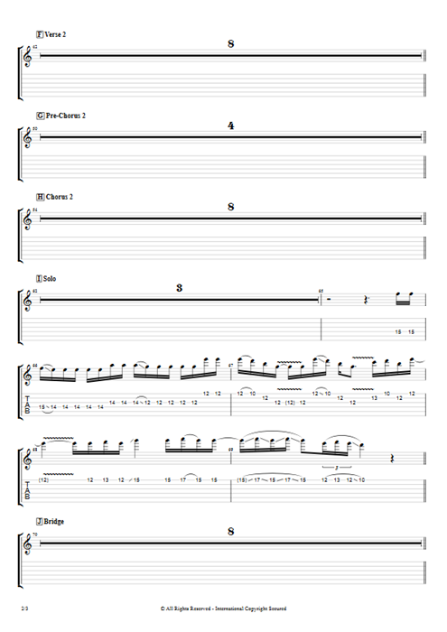 Call Me Little Sunshine Ghost guitar pro tab EGuitarIV Full Score mysongbook