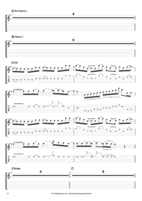 Call Me Little Sunshine Ghost guitar pro tab EGuitarIII Guitars, Bass & Backing Track mysongbook