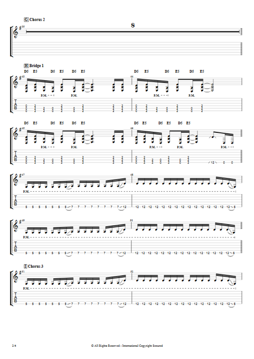 Hunger Strike Temple of the Dog guitar pro tab EGuitarV Full Score mysongbook