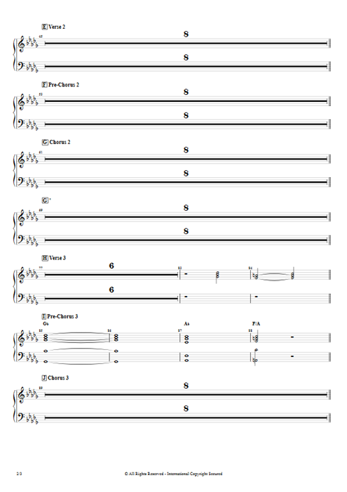 Believer Imagine Dragons guitar pro tab Organ Full Score mysongbook