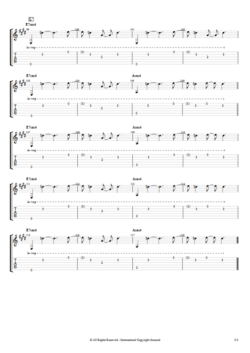 When Love Comes to Town U2 guitar pro tab EGuitarIV Full Score mysongbook
