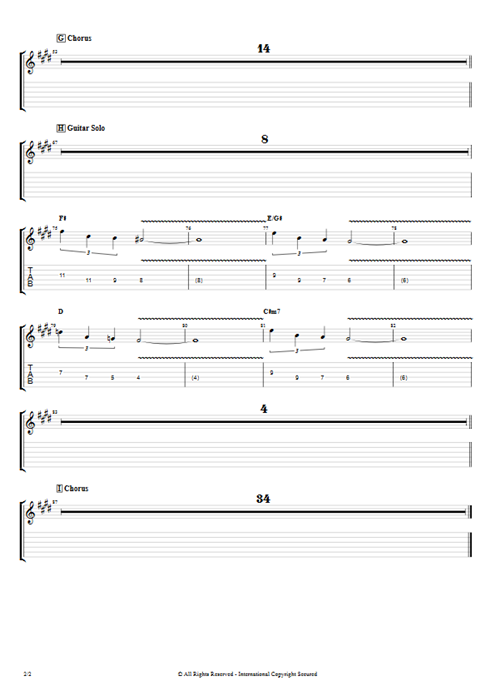 Run to You Bryan Adams guitar pro tab EGuitarIV Rhythm Guitars mysongbook