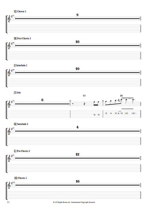 Rats Ghost guitar pro tab EGuitarIV Guitars, Bass & Backing Track mysongbook