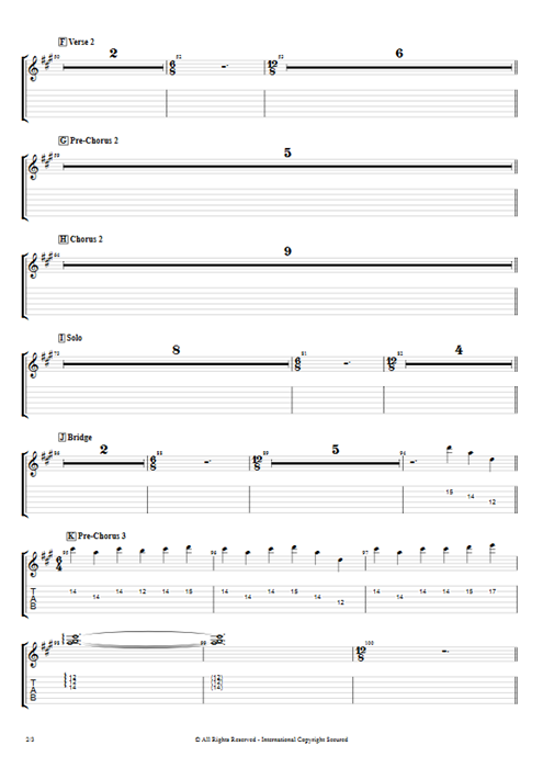Satanized Ghost guitar pro tab AGuitarII Guitars, Bass & Backing Track mysongbook