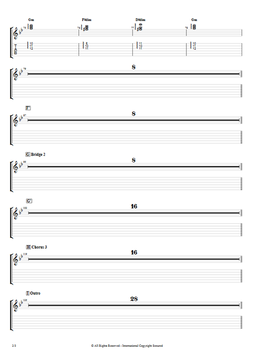 Bulls in the Bronx Pierce the Veil guitar pro tab AGuitarIV Full Score mysongbook