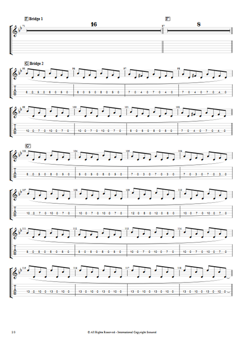 Bulls in the Bronx Pierce the Veil guitar pro tab EGuitarIV Guitars, Bass & Backing Track mysongbook