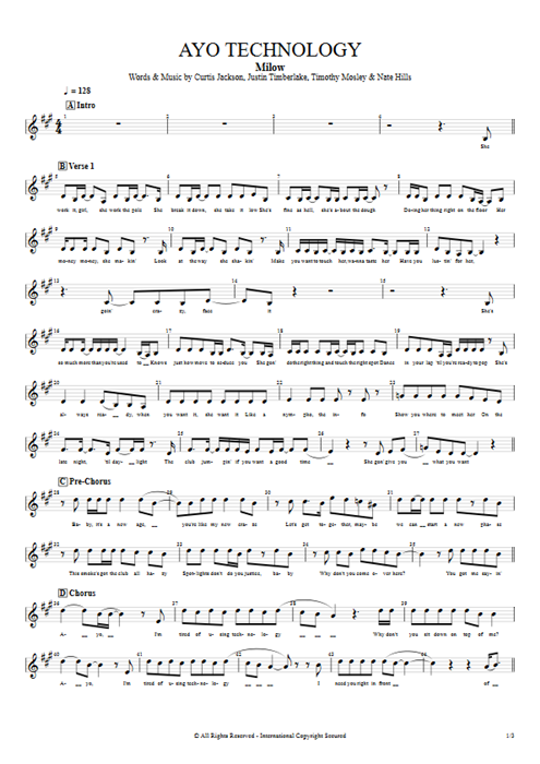 AYO Technology Milow guitar pro tab Vocals Guitar & Vocals mysongbook