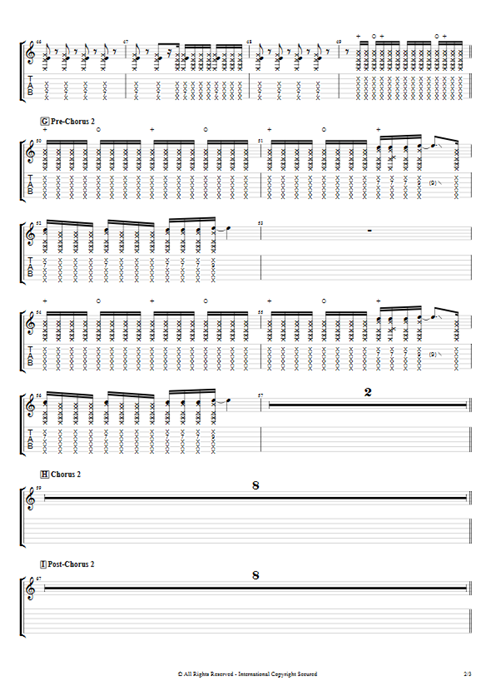 Rata Rata Royal Republic guitar pro tab EGuitarIV Full Score mysongbook