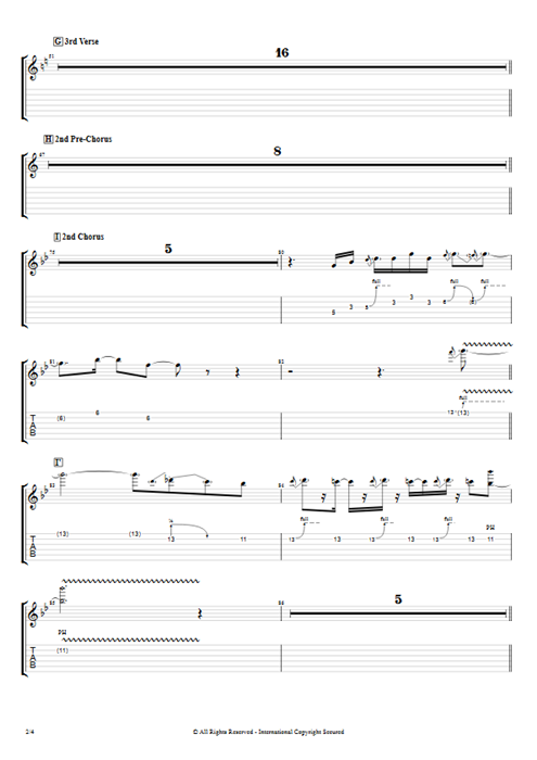 You're Gonna Get What's Coming Robert Palmer guitar pro tab EGuitarIII Full Score mysongbook