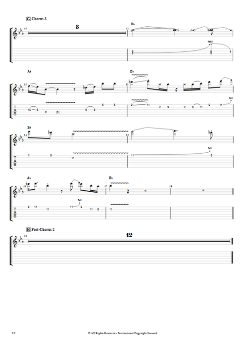 Kiss This The Struts guitar pro tab EGuitarIII Full Score mysongbook